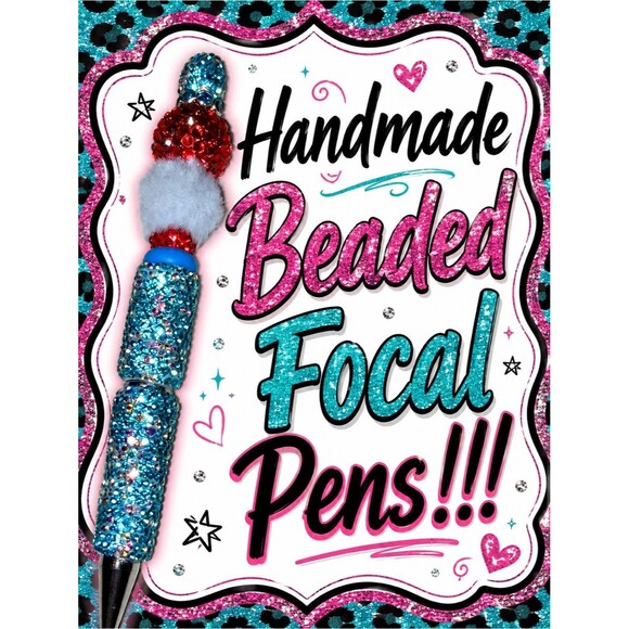Handmade Other - Handmade Beaded Focal Pens with Ink Refill! 🖊️